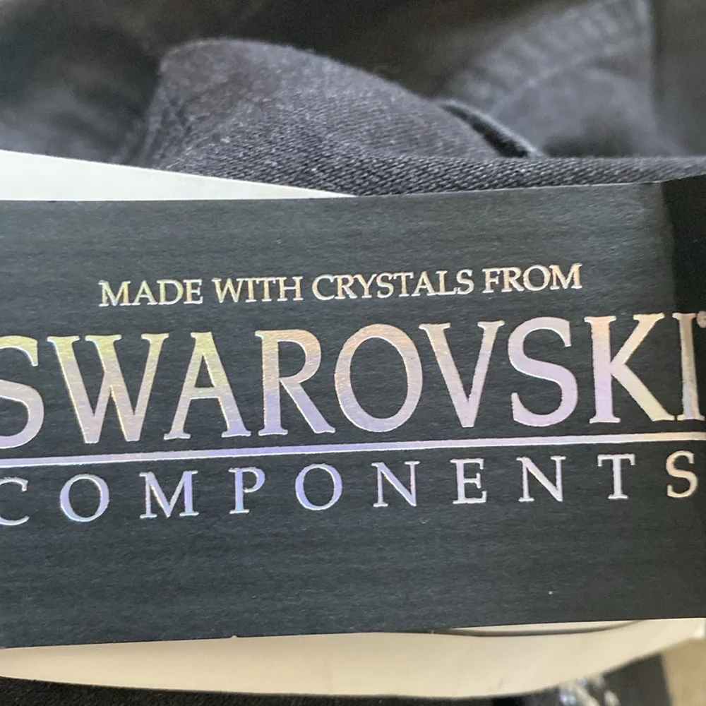 Christine Alexander black crystal jeans. NWT - Picture 5 of 9